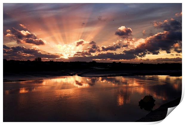 Shoreham Sunset Print by Richard Cooper-Knight