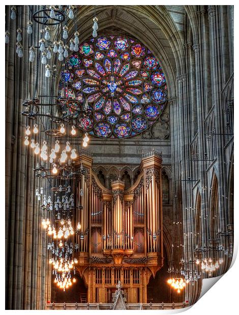  College Chapel Organ Print by Graham Heath