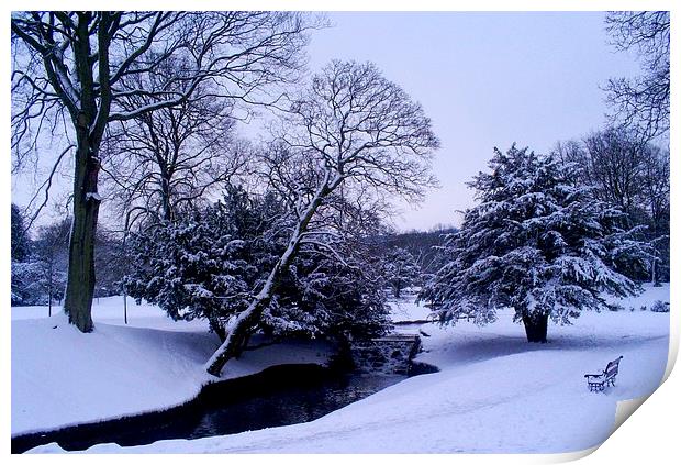 Buxton Snow Print by Laura Kenny