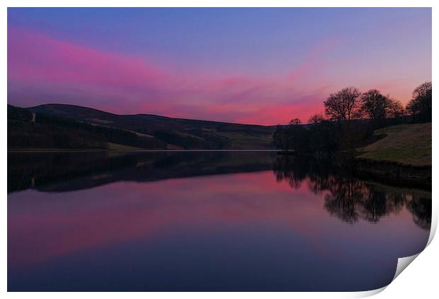 Goyt Valley Sunset Print by Laura Kenny