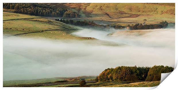  Autumn mist Print by Laura Kenny