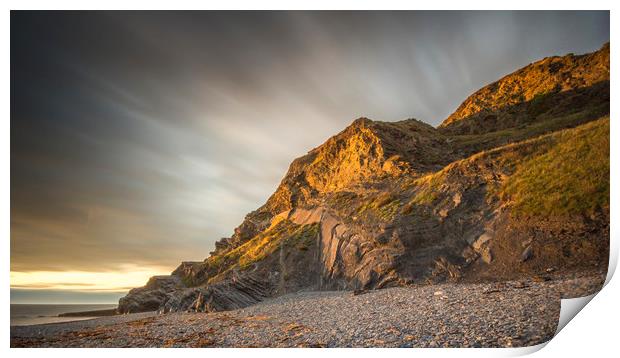 Aberystwyth Cliff Print by Matthew Allmark