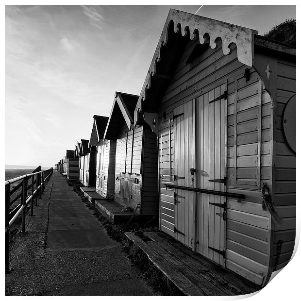 Cromer Beach Huts Print by Gail Sparks