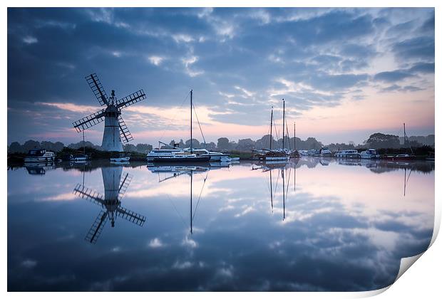  Dawn on the Broads Print by Gail Sparks