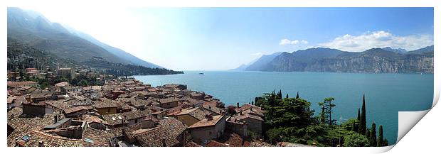 Lake Garda from Malcesine Print by Alasdair Rose