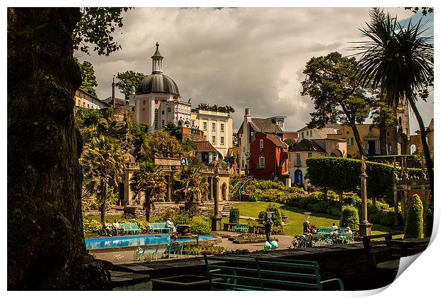 Portmeirion Village in North wales Print by Peter McCormack