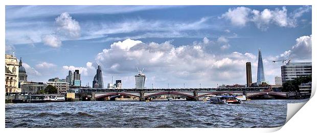 Blackfriars Bridge Print by Paul Austen