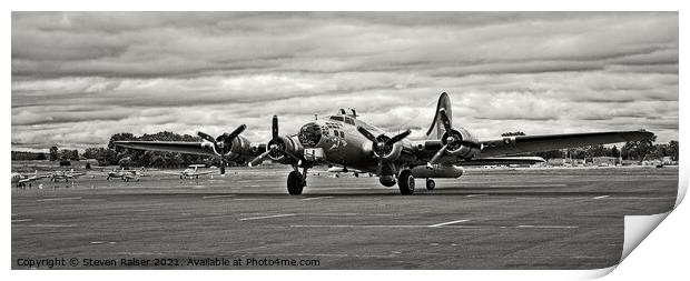 Boeing B17 Flying Fortress 4 Print by Steven Ralser