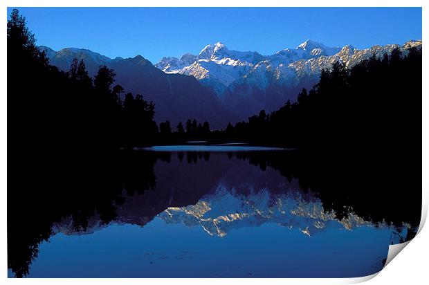 New Zealand Alps Dawn Print by Steven Ralser