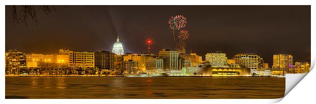 Madison New Years Eve Print by Steven Ralser