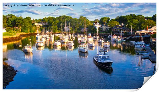 Lobster Boats - Perkins Cove - Maine Print by Steven Ralser