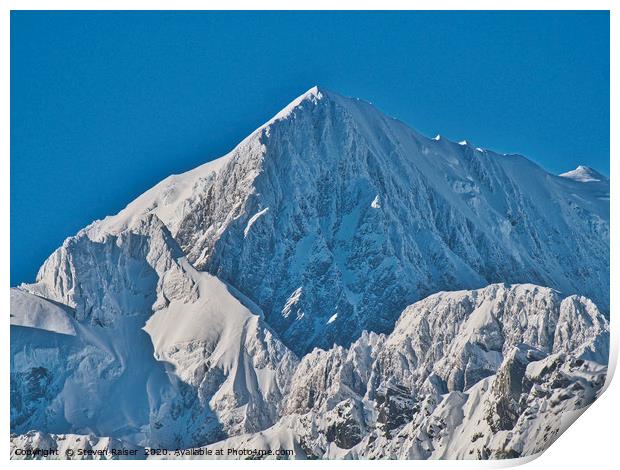 Mt Cook - New Zealand Alps Print by Steven Ralser