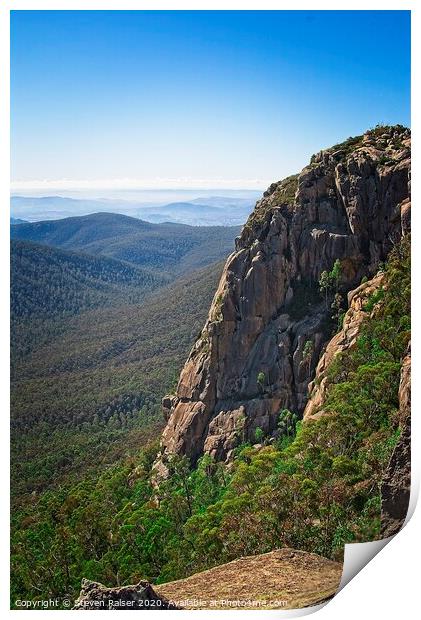 Booroomba Rocks, Canberra, Australia Print by Steven Ralser