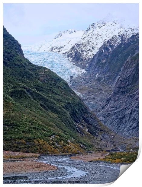 Franz Josef Glacier, South Island, New Zealand Print by Steven Ralser