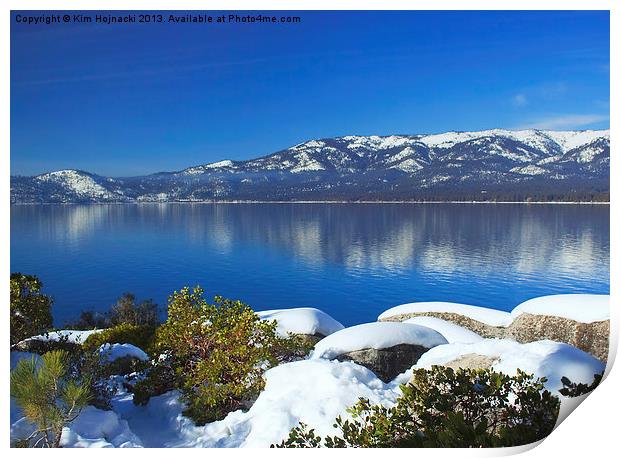 Lake Tahoe Winter Print by Kim Hojnacki