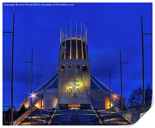 Metropolitan Cathedral of Christ the King Print by Juha Remes