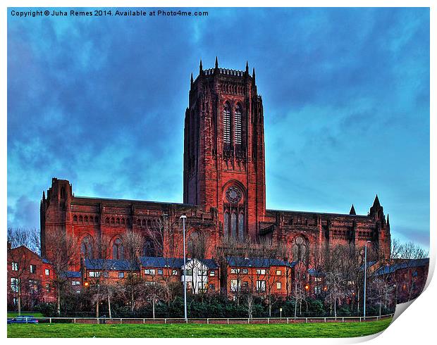 Liverpool Anglican Cathedral Print by Juha Remes
