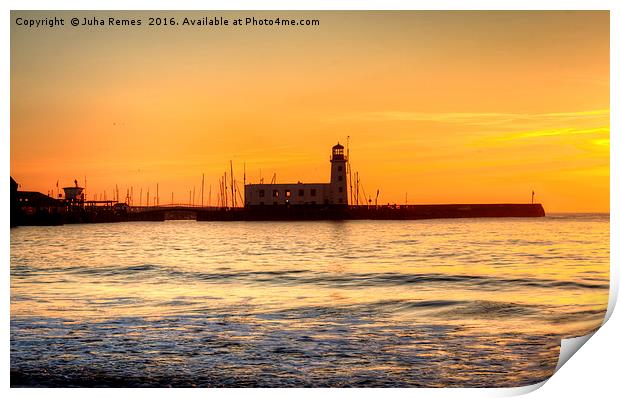 Sunrise at Scarborough Print by Juha Remes