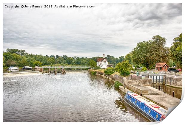 Goring Lock Print by Juha Remes