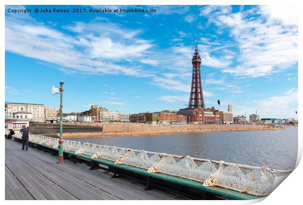 Blackpool Tower Print by Juha Remes