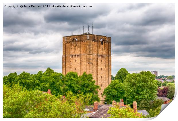 Westgate Water Tower Print by Juha Remes