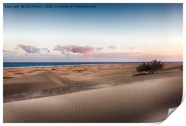 Playa del Ingles Dunes Print by Juha Remes