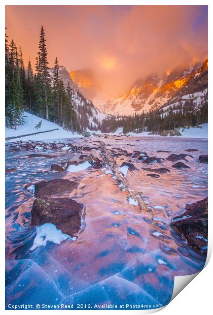 Rocky Mountain Sunrise Print by Steven Reed