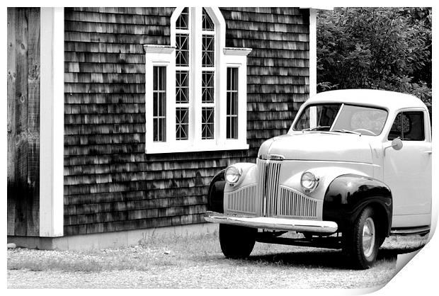 Studebaker Print by Barbara Bardzik