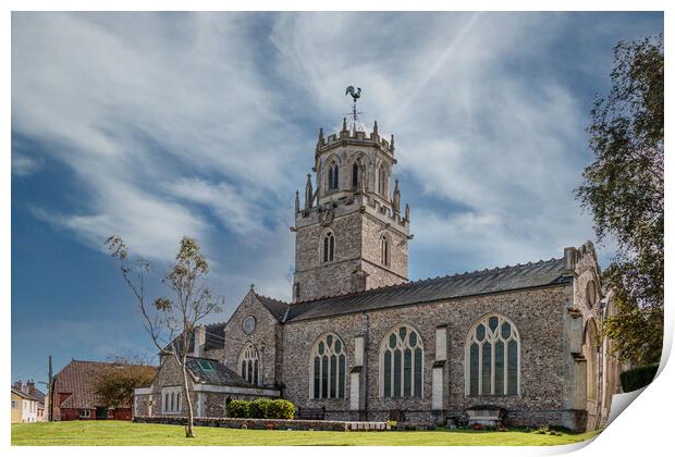 St Andrew's Church, Colyton Print by Wendy Williams CPAGB