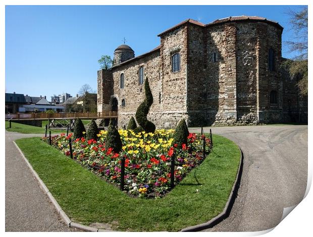 Colchester Castle Print by Wendy Williams CPAGB