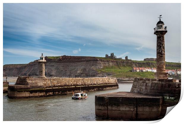 Majestic Whitby Harbour Print by Wendy Williams CPAGB