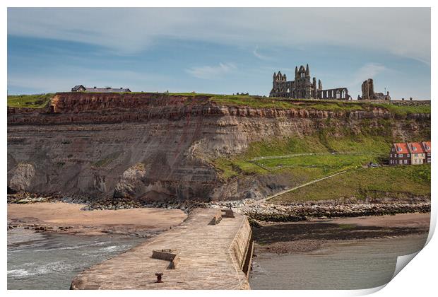 Majestic Whitby Harbour Print by Wendy Williams CPAGB