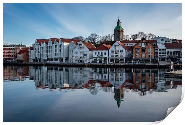 Serene Reflections of Stavanger Print by Wendy Williams CPAGB
