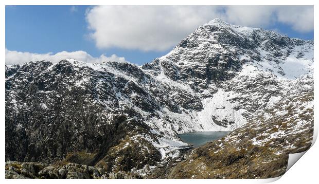 Snowdon Summit from the Pyg Track Print by Wendy Williams CPAGB
