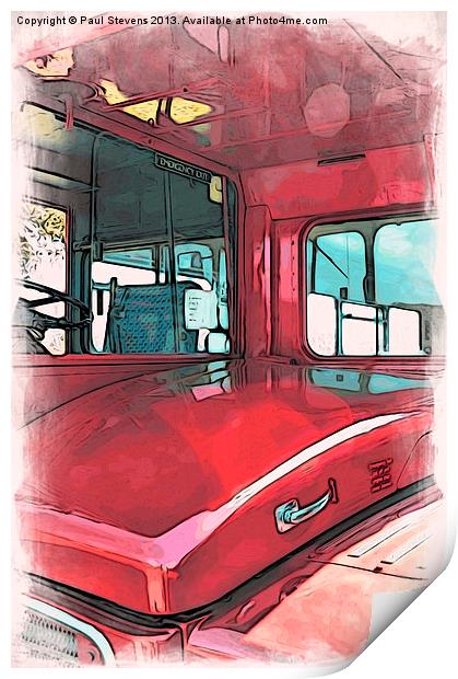 London Bus - 03 Print by Paul Stevens