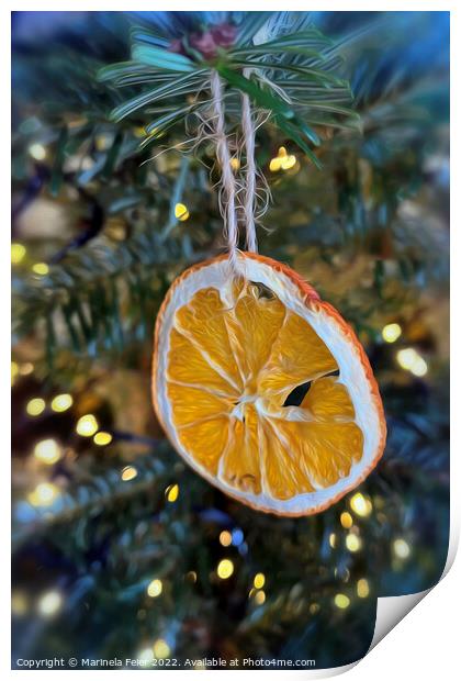 Lemon and glitter Print by Marinela Feier