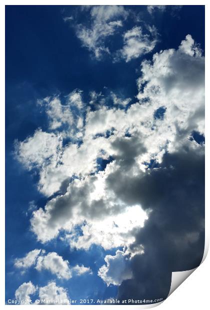 Only clouds Print by Marinela Feier