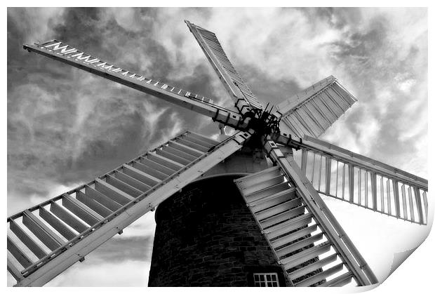 Heage Windmill Print by leonard alexander