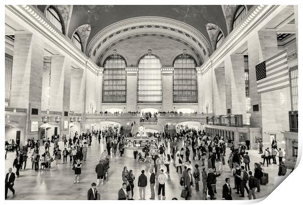 Grand Central Terminal monochrome Print by Belinda Greb