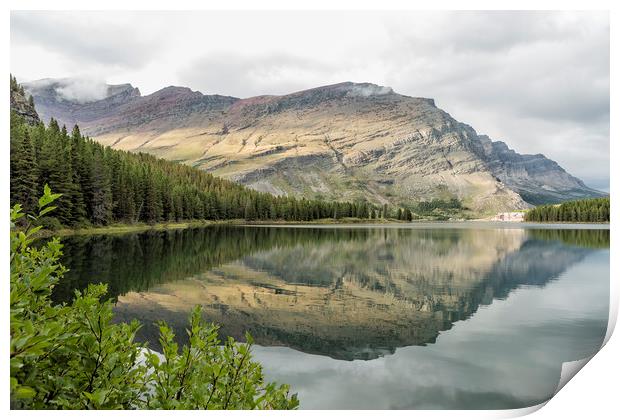 Where the Bears Roam - Many Glacier - Glacier NP Print by Belinda Greb