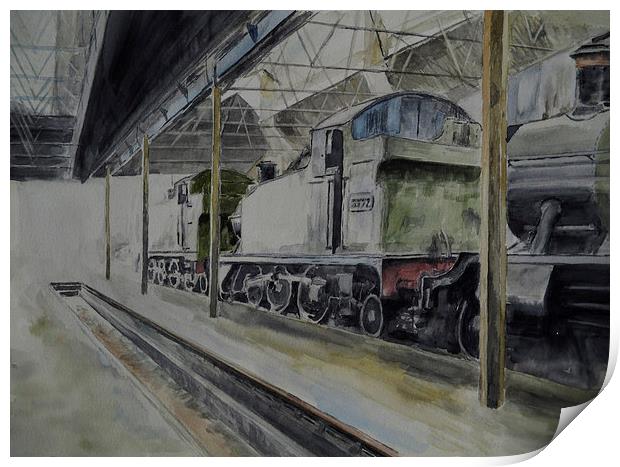 Didcot Tank Engines Print by Martin Howard