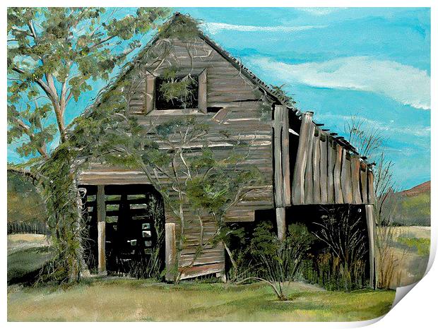 Tennessee Barn Print by Jan Dappen