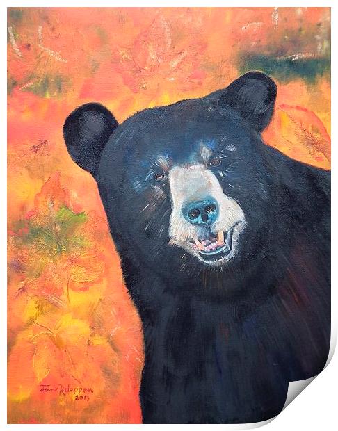 Autumn Bear Print by Jan Dappen