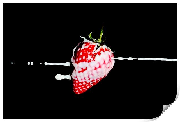 Strawberry and Cream Print by Richard Cruttwell