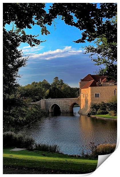 Leeds Castle Print by Richard Cruttwell