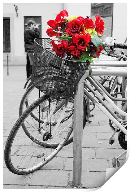 Basket of Flowers Print by Richard Cruttwell