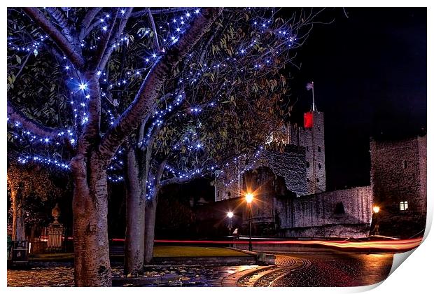 Rochester at Night Print by Richard Cruttwell