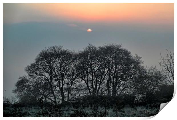 Misty Sunrise Print by Richard Cruttwell