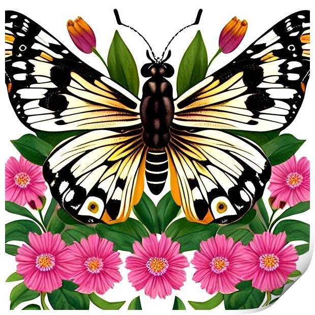 Vintage Butterfly Print by Scott Anderson