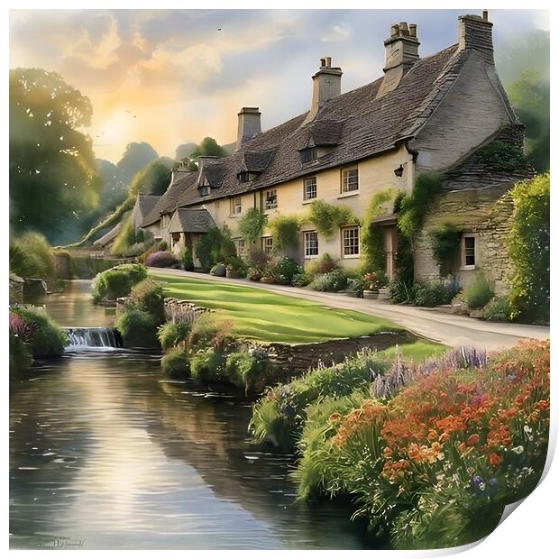 Cotswolds Print by Scott Anderson